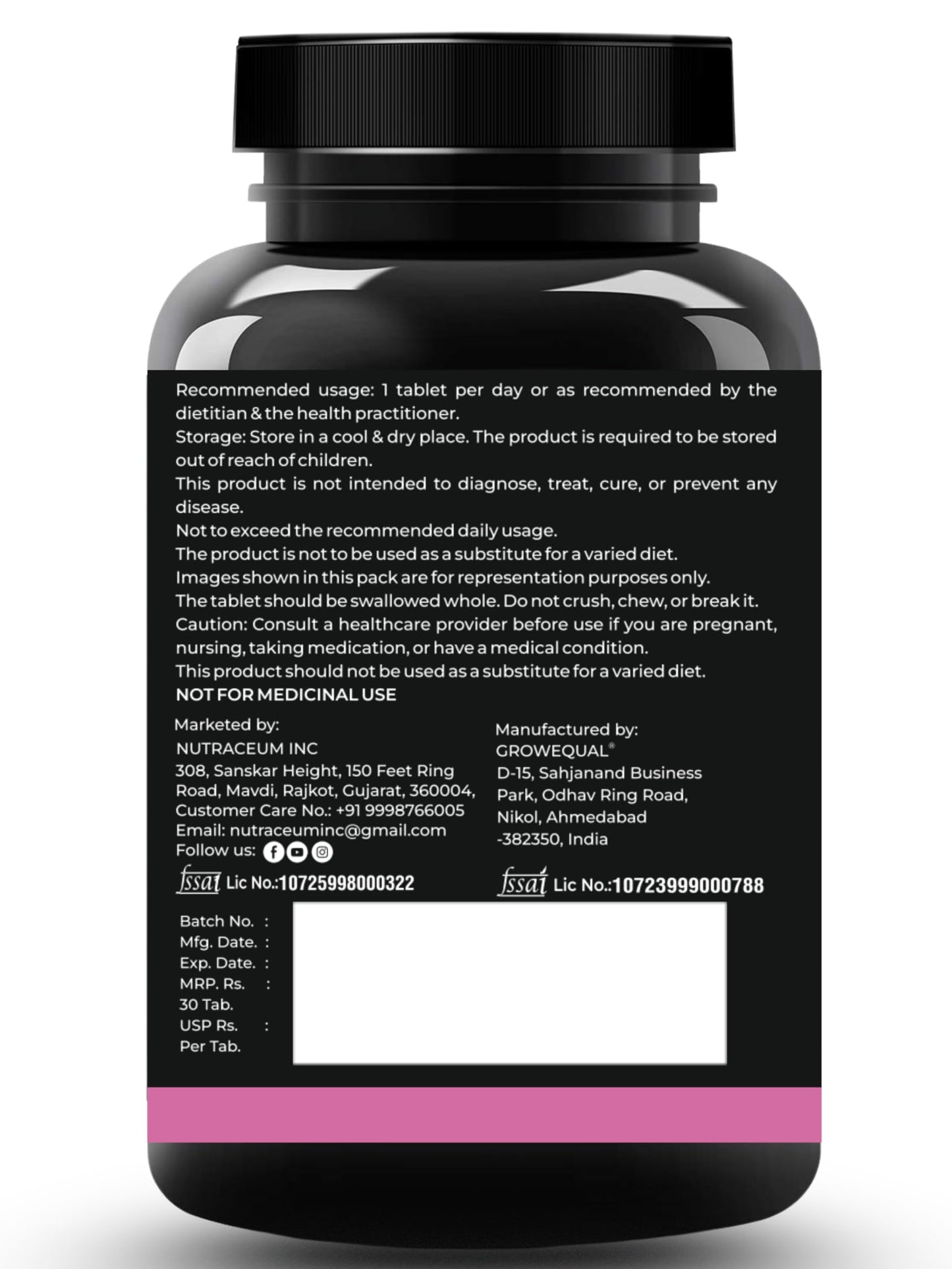 Nutrasium L-Glutathione 600 mg with Hyaluronic Acid & Biotin | For Skin Glow, Hydration, Dark spot & Skin Radiance | Added Vitamin C & E with Lycopene | 90 Tablets