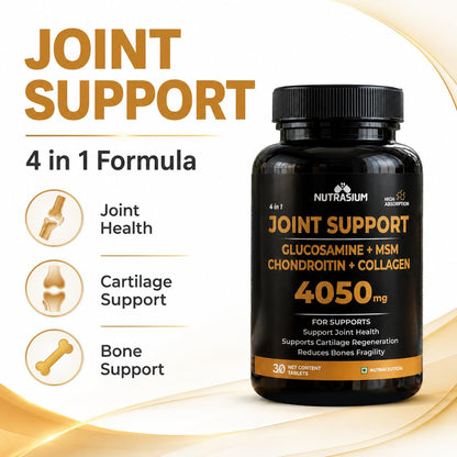 Nutrasium Glucosamine 1500mg | Joint Support | Cartilage & Muscle | 30 Tabs