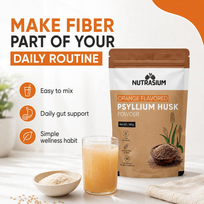 Nutrasium Psyllium Husk Powder 360g (Pack of 2) | Isabgol | Natural Dietary Fiber | Supports Digestive Health & Regularity