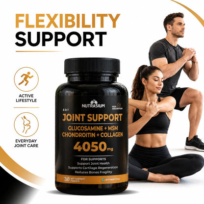 Nutrasium Glucosamine 1500mg | Joint Support | Cartilage & Muscle | 30 Tabs