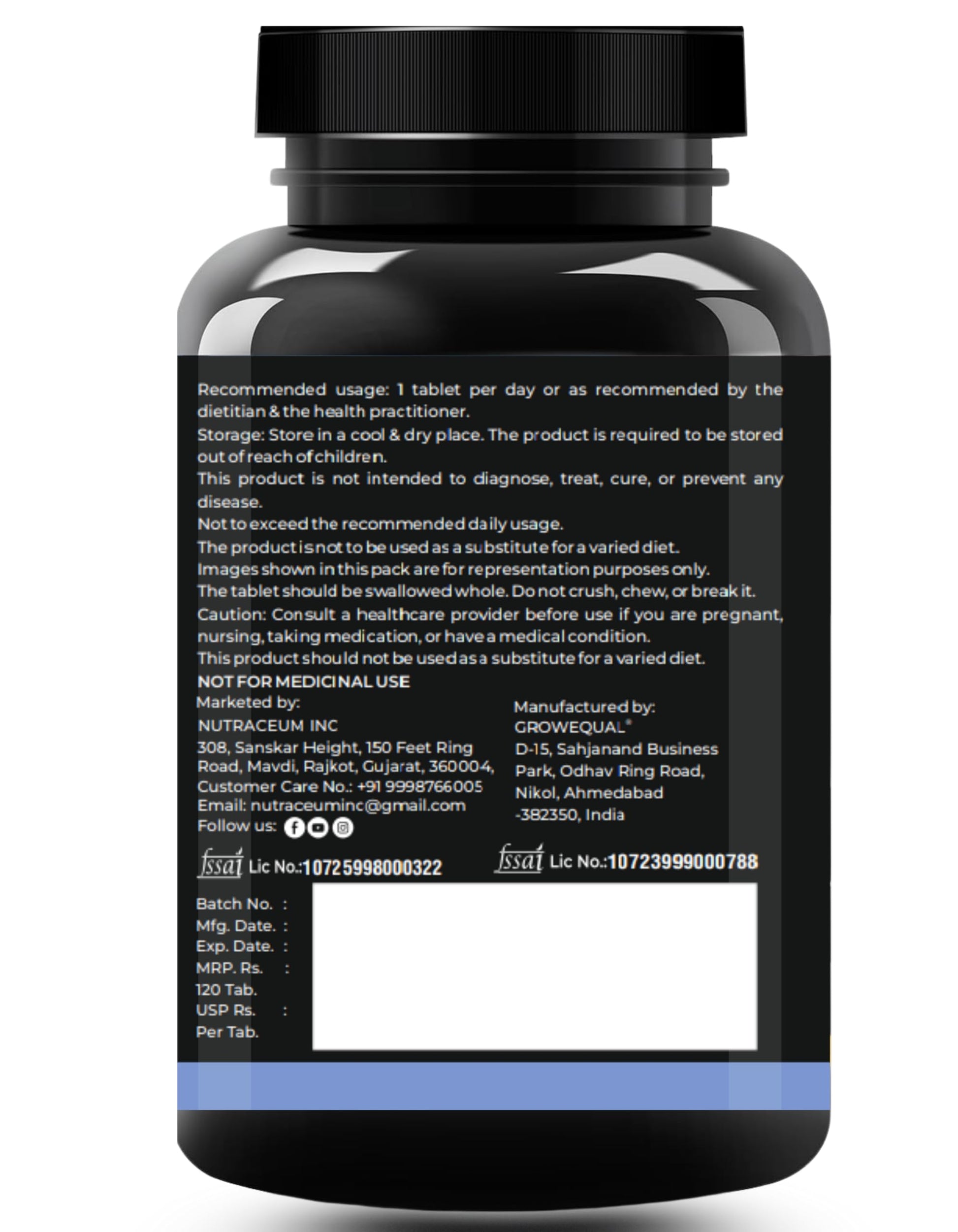 Nutrasium Melatonin 10 mg Sleeping Pill with Tagar 250 mg | Sleep Supplement for Men & Women | Melatonin Tablet for Restful & Deep Natural Sleeps | Sleep Care Tablets 120 (120 Tablets, Sleep Care)