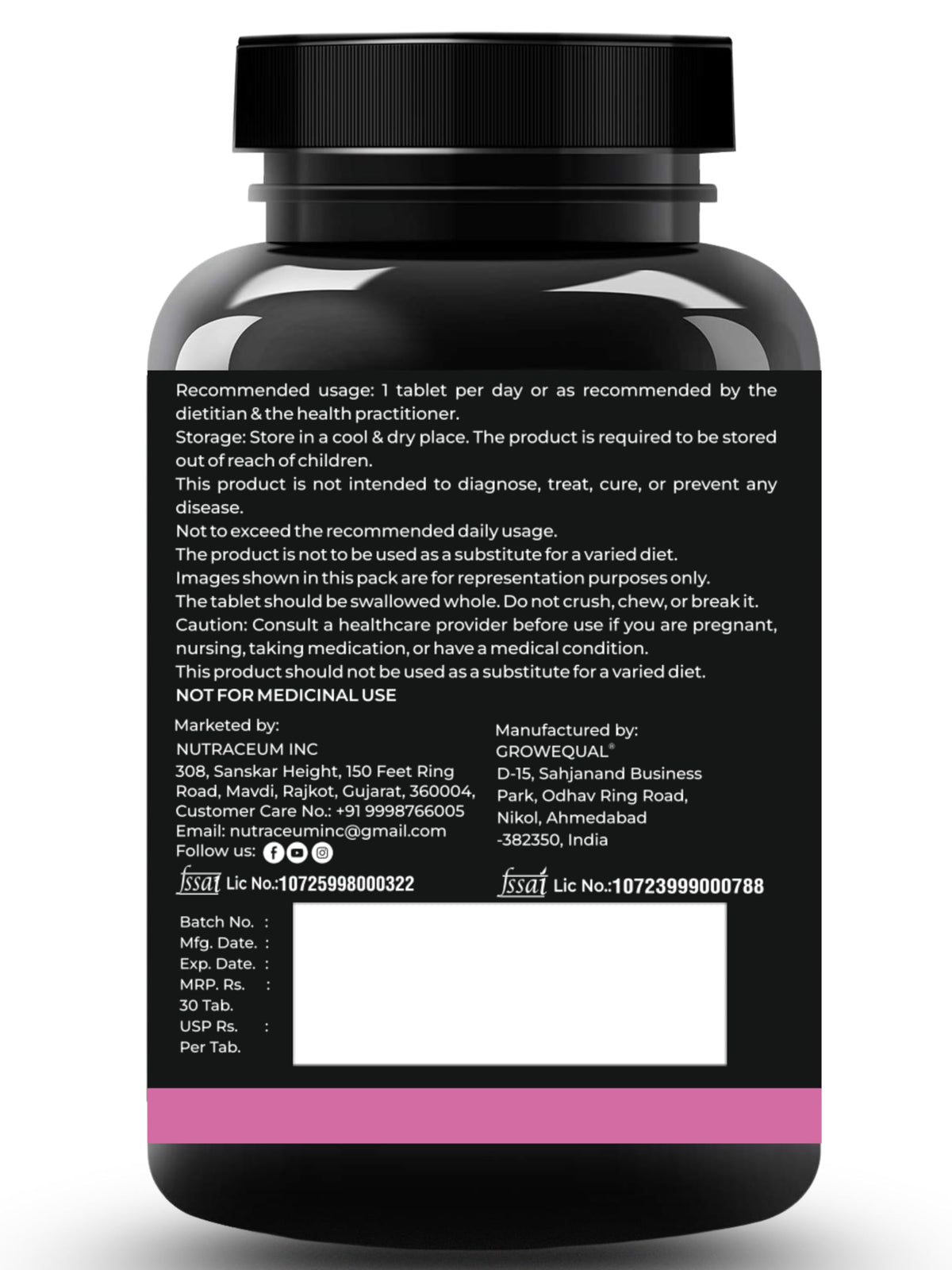 Nutrasium L-Glutathione 600 mg with Hyaluronic Acid & Biotin | For Skin Glow, Hydration, Dark spot & Skin Radiance | Added Vitamin C & E with Lycopene | 90 Tablets
