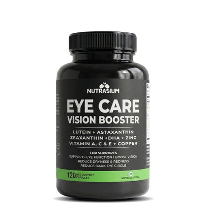 Nutrasium Eye Care | Lutein Zeaxanthin Astaxanthin | Eye Strain | 120 Tabs