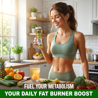 Nutrasium ACV Moringa Metabolism Plus | Apple Cider Vinegar Effervescent Tablet | For Supports Weight Loss, Control Cravings, Convert Fat Into Energy, Boost Energy & Immunity | 15 Tablets Pineapple