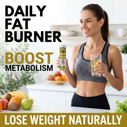 Nutrasium ACV Moringa Metabolism Plus | Apple Cider Vinegar Effervescent Tablet | For Supports Weight Loss, Control Cravings, Convert Fat Into Energy, Boost Energy & Immunity | 15 Tablets Pineapple
