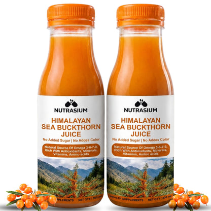 Nutrasium Sea Buckthorn Juice 600ml | Vitamin C | Omega 3-6-7-9 | Pure Concentrate